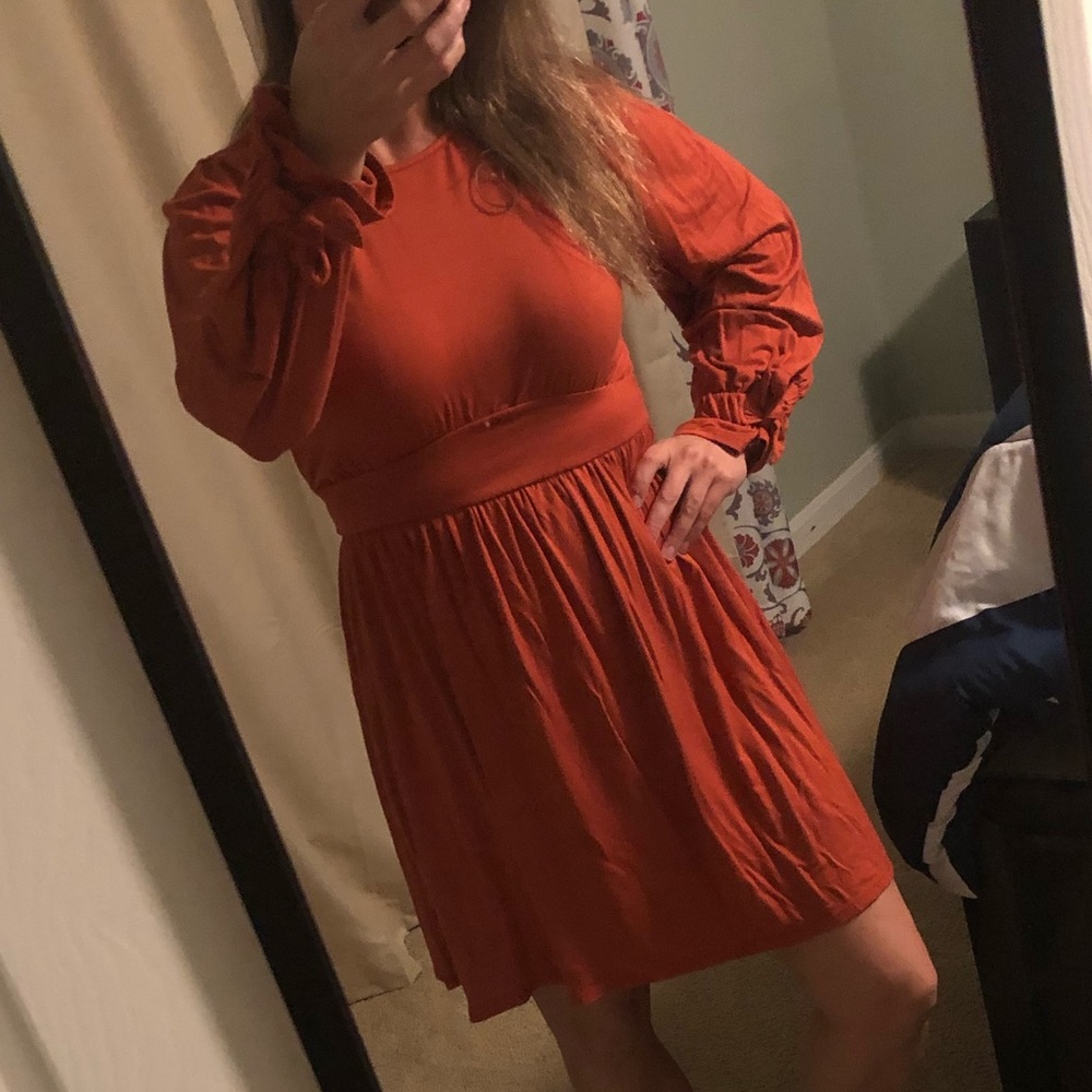 Rachel Pally burnt orange mini dress